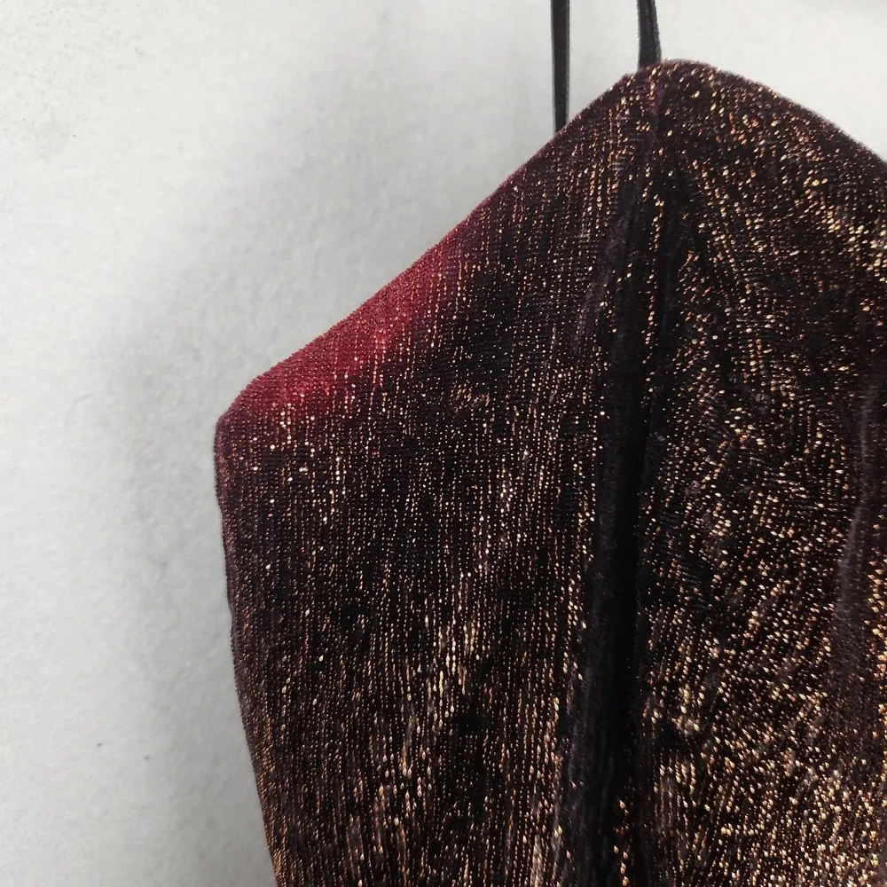 Vintage Hearts Dress Womens Small 3/4 Black Peplum‎ Velvet 2 Piece Made USA 80s - Picture 8 of 16